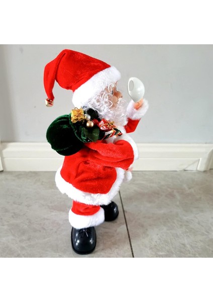 Noel Bebek Oyuncak Elektrikli Kalça Sallayarak Pazen Dans Noel Noel Baba Oyuncak Çocuklar Için C (Yurt Dışından)