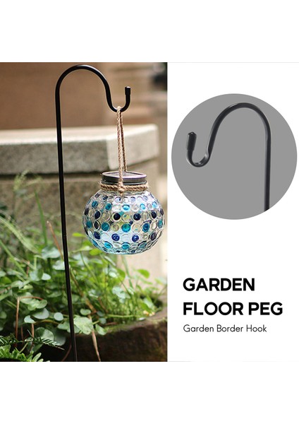 Çoban Kancaları Pasa Dayanıklı Bahçe Hissesi Açık Metal Bitki Standı Askı Kuş Besleyici Kutup 120X10X1 cm (Yurt Dışından)