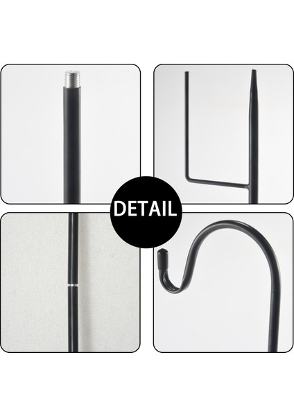 Çoban Kancaları Pasa Dayanıklı Bahçe Hissesi Açık Metal Bitki Standı Askı Kuş Besleyici Kutup 120X10X1 cm (Yurt Dışından)