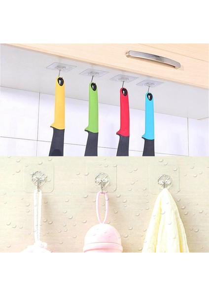 20 Adet Su Geçirmez Kendinden Yapışkanlı Kanca Ağır Hizmet Tipi Duvar Kanca Ev Mutfak Banyo Için Uygun Punch-Ücretsiz Güçlü Kanca (Yurt Dışından) fırsatları