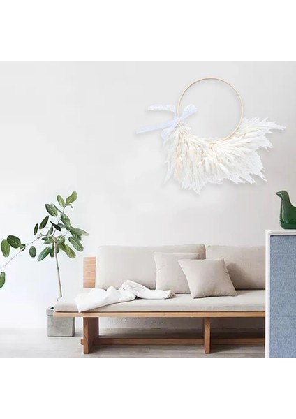 Doğal Pampas Kurutulmuş Çiçek Çelenk Ev Dekor Için Boho Dekor Pampas Çim Phragmites Çelenk, Sonbahar Düğün Dekorasyon (Yurt Dışından) modelleri