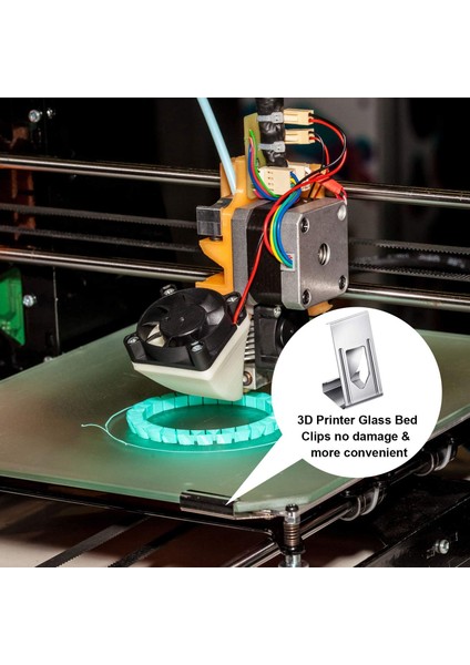 200 Adet Resim Çerçevesi Askı Klipleri Metal Bahar Dönüş Klip Askı 3D Yazıcı Cam Yatak Klipleri Çerçeve (Yurt Dışından)