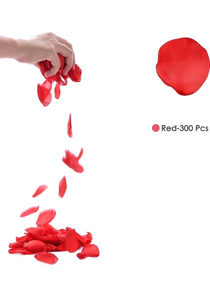 300 Adet Yapay Ipek Gül Yaprakları, Gündüz Odası Süslemeleri Için Benimle Evlen Teklifi Düğün Banyosu (Kırmızı) (Yurt Dışından) fiyatları