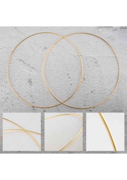 5 Paket 14 Inç Metal Çiçek Çember Çelenk Makrome Altın Halka Yüzükler Dıy Çelenk Dekor, Dream Catcher ve Makrome Duvar Asılı El Sanatları (Yurt Dışından) indirimleri