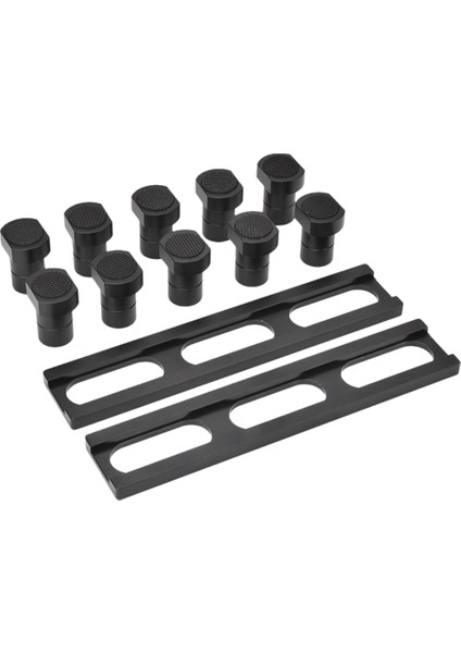 Ağaç Işleme Masa Delik Dübel Kendinden Merkezleme Dübel Jig Dübel Matkap Kılavuz Burçlar Seti Ahşap Dübel Jig Kiti Siyah 19MM (Yurt Dışından)