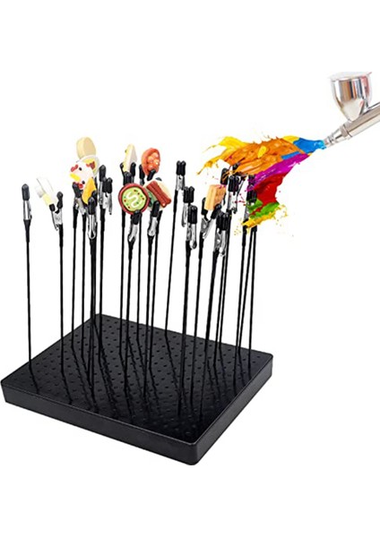 Model Boyama Standı Tabanı (19 x 14 Delik) ve 26PCS Timsah Klip Çubuk Seti Modelleme Aletleri (7,87 x 5,9 Inç) (Yurt Dışından) fırsatları