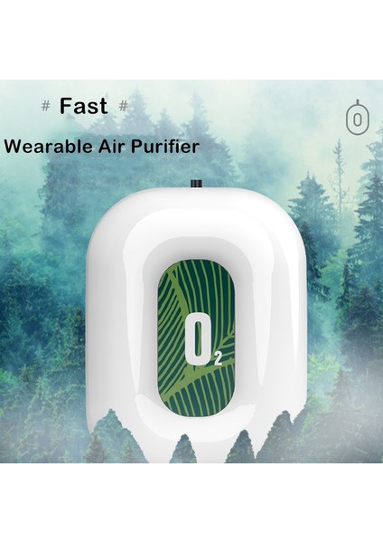 Kişisel Giyilebilir Hava Temizleyici Kolye Mini Taşınabilir Hava Spreyi Ionizer Negatif Iyon Jeneratörü Seyahat Için Kırmızı (Yurt Dışından)
