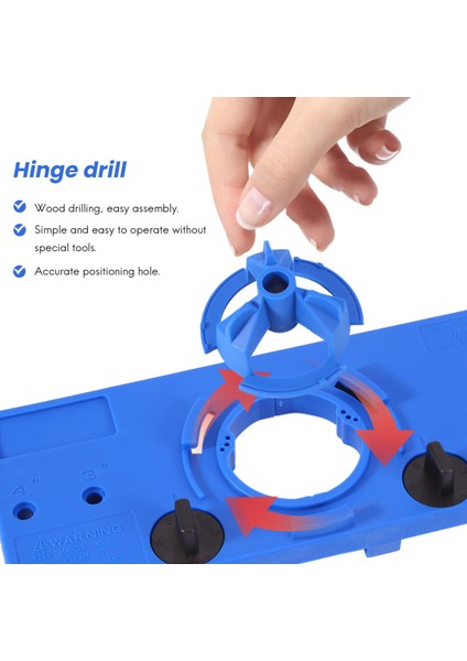 35MM Gizli Menteşe Delme Mastarı Menteşe Delik Testere Jig Delme Kılavuzu Bulucu Delik Açıcı Kapı Dolapları Ağaç Işleme Diy Araç Seti (Yurt Dışından) fırsatları