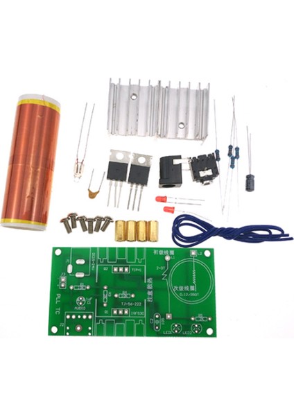 Takım Mini Tesla Bobini Kiti 15W Mini Müzik Tesla Bobini Plazma Hoparlör Tesla Kablosuz Iletim Dc 15-24V Dıy Kitleri (Yurt Dışından)