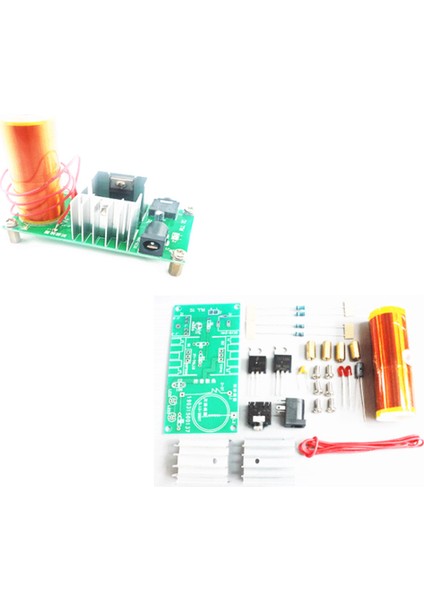 Takım Mini Tesla Bobini Kiti 15W Mini Müzik Tesla Bobini Plazma Hoparlör Tesla Kablosuz Iletim Dc 15-24V Dıy Kitleri (Yurt Dışından) fiyatları