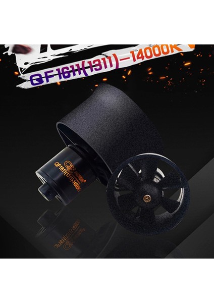 QF1611 Fırçasız Motorlu (14000KV) 30MM 6 Bıçaklı Edf Ünitesi Için (Yurt Dışından)