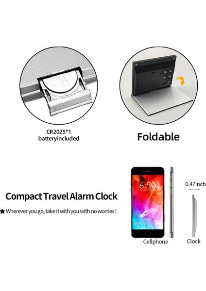 Elektronik Katlanır LCD Dijital Alarmlı Saat Saat Masaüstü Sıcaklık Higrometre Saat Hava Istasyonu Masa Masa Saati Siyah (Yurt Dışından) fırsatları