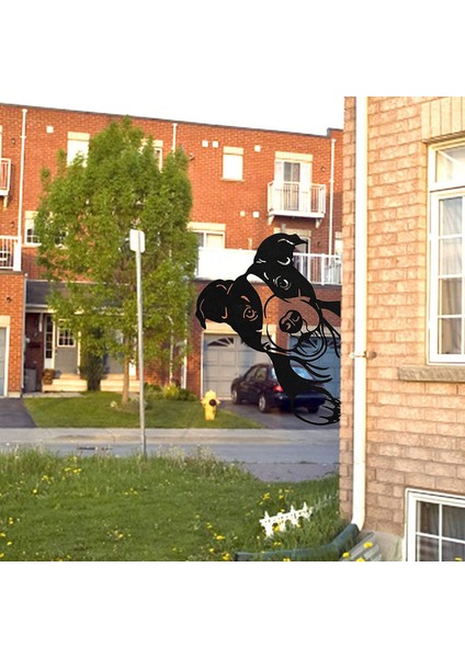 Çiftlik Gözetleme Hayvanları Metal Sanatı Heykel Çiftlik Çit Sanatı Duvar Dekoru Açık Kapalı Asılı Süsler Bahçe Dekoru - Köpek (Yurt Dışından) fırsatları