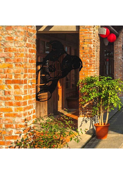 Çiftlik Gözetleme Hayvanları Metal Sanatı Heykel Çiftlik Çit Sanatı Duvar Dekoru Açık Kapalı Asılı Süsler Bahçe Dekoru - Köpek (Yurt Dışından) indirimleri