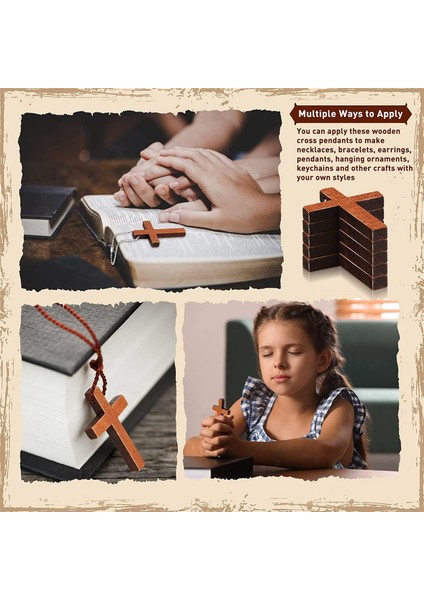 200 Adet Mini Ahşap Toplu Charm Küçük Ahşap Kolye Dıy Kolye Bilezik Için Asılı Süsleme (Yurt Dışından)