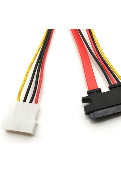 x 6 Gb/s Sata3 15PIN - Sata 7pin +Ide Molex 4pin Güç / Pc Için Veri Kombo Kablosu Sata 3.0 Sataııı 6gbps Sabit Sürücü (Yurt Dışından)