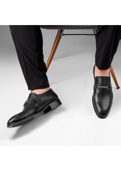 Lunta Deri Erkek Klasik Ayakkabı, Loafer Klasik Ayakkabı, Makosen Ayakkabı