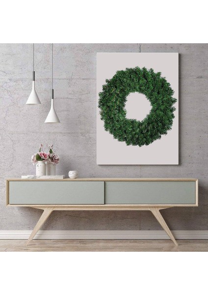 Adet 30 cm Yapay Çam Çelenk Çelenk Ön Kapı Pencere Şömine Için (Yurt Dışından)