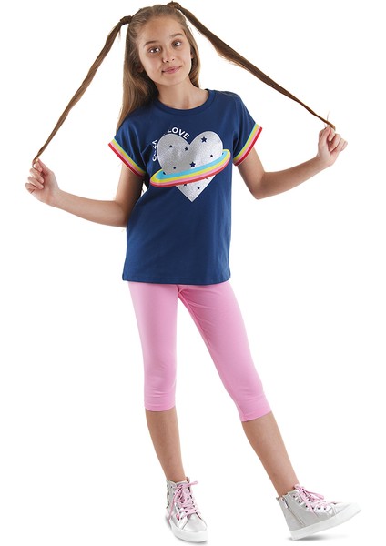 Cosmic Love Kız Çocuk T-Shirt Tayt Takım