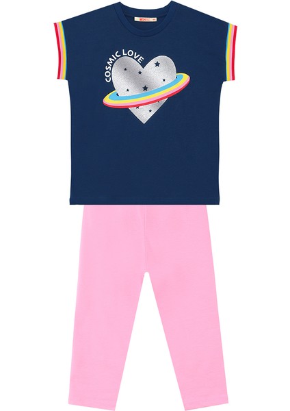Cosmic Love Kız Çocuk T-Shirt Tayt Takım