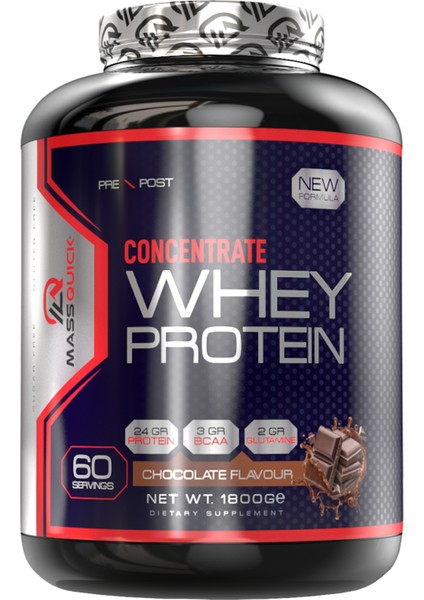 Concentrate Whey Çikolata Aromalı Protein Tozu 1800gr 60 Servis