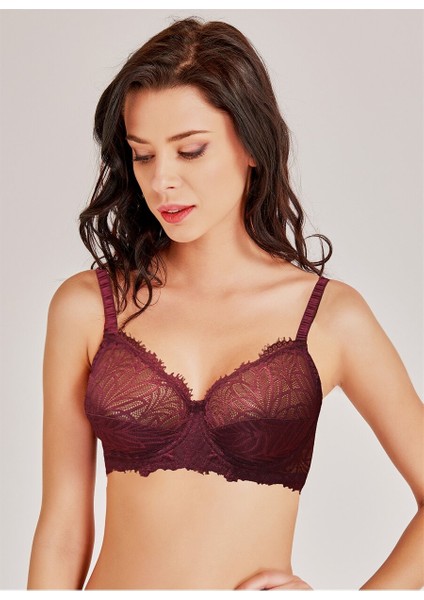 Bordo Balenli Sütyen 4053