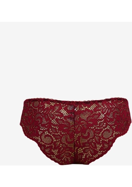 Bordo Kadın Bikini Külot 717