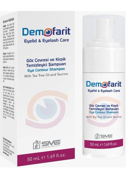 Demofarit 50 ml - Göz Çevresi ve Kirpik Temizleyici Şampuan