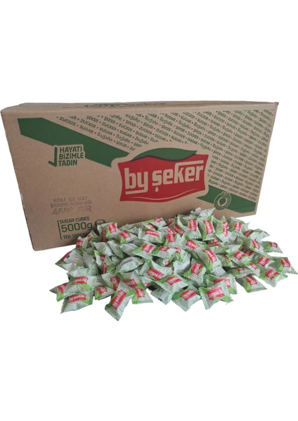 By Şeker Tek Sargılı Küp Şeker 5 kg