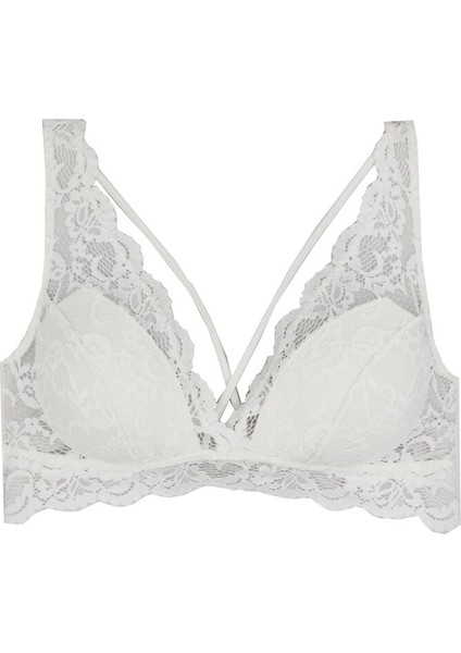 1470 Dantel Bralette Sütyen - Ekru