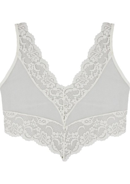 1470 Dantel Bralette Sütyen - Ekru