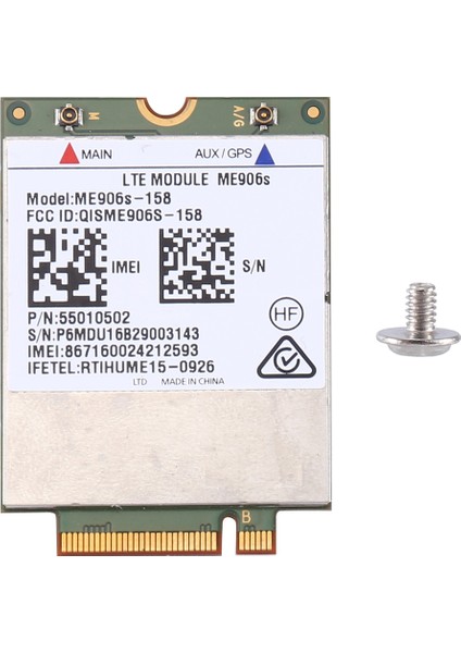 ME906S-158 Mobil Geniş Bant Kartının Kilidini Açın 4g Lte / Hpsa+Mobil Geniş Bant Wwan Modülü B1, B2, B3, B5 Evrensel (Yurt Dışından)