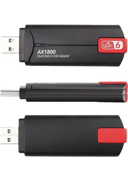1800MBPS Wifi 6 USB 3.0 Adaptörü 2.4g 5.8g Wifi6 Dongle Ağ Kartı Desteği Win 7 10 11 Pc (Yurt Dışından)