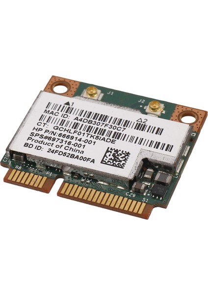 Çift Bant 2.4 + 5g 300 M 802.11A/B/G Wifi Bluetooth 4.0 Kablosuz Yarım Mini Pci-E Kartı BCM943228HMB 718451-001 (Yurt Dışından)