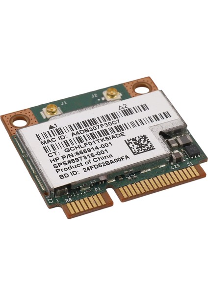 Çift Bant 2.4 + 5g 300 M 802.11A/B/G Wifi Bluetooth 4.0 Kablosuz Yarım Mini Pci-E Kartı BCM943228HMB 718451-001 (Yurt Dışından)