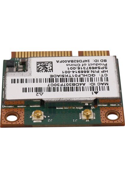 Çift Bant 2.4 + 5g 300 M 802.11A/B/G Wifi Bluetooth 4.0 Kablosuz Yarım Mini Pci-E Kartı BCM943228HMB 718451-001 (Yurt Dışından)