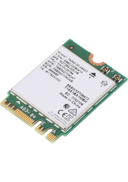 AX210 802.11AX Bluetooth 5.2 Kablosuz Bant Wi-Fi/bluetooth Combo Adaptör Dizüstü Ağ Kartı Için WIN10 11 (Yurt Dışından)
