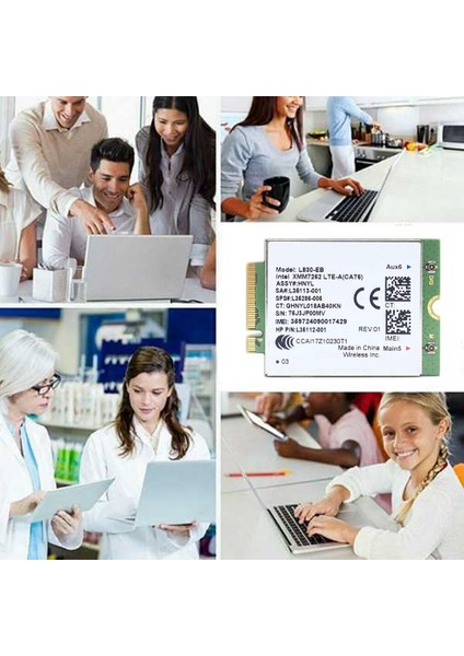 L830-WIFI Kartı 4g Lte L830 L35286-005 7262 Lte Modülü Cat6 300 Mbps 640 650 G5 840 846 850 G6 X360 830 (Yurt Dışından) fırsatları