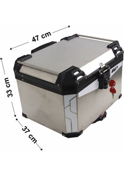 Kompozit Universal 57 Litre Aliminyum Çanta Gri