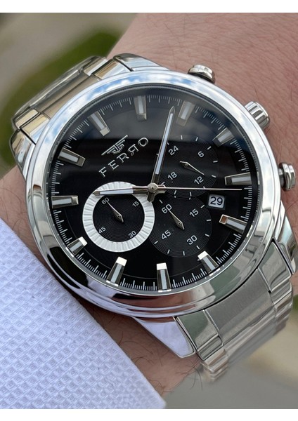 Çelik Kordon Iç Fonksiyonları Aktif Chronograph 30 mt Su Geçirmez Erkek Kol Saat EFM31370-A2