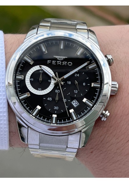 Çelik Kordon Iç Fonksiyonları Aktif Chronograph 30 mt Su Geçirmez Erkek Kol Saat EFM31370-A2