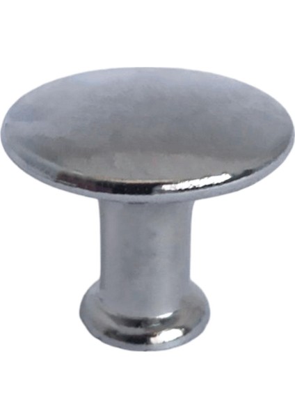 Düz Düğme Krom Kulp Mobilya Çekmece Dolap Kapak Kulbu Metal Kulp Aksesuarları Vidalı (12 Adet) indirimleri