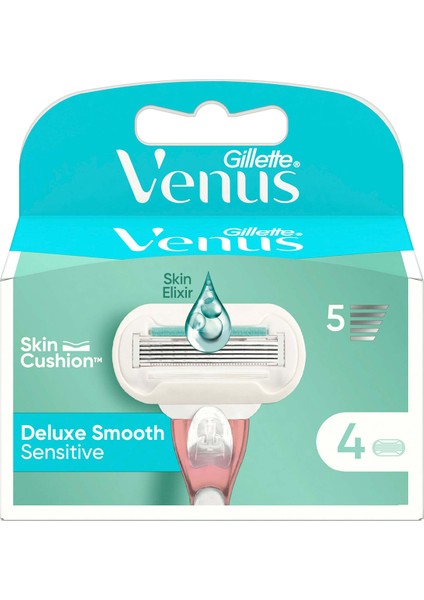 Deluxe Smooth Yedek 5 Bıçaklı 4 Adet