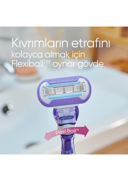 Gillette Venus Swirl Tıraş Makinesi + 3 Adet Yedek Başlık