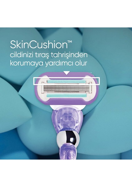 Gillette Venus Swirl Tıraş Makinesi + 3 Adet Yedek Başlık