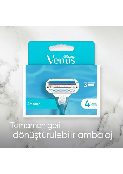 Gillette Venus Kadın Yedek Tıraş Bıçağı 4 Adet