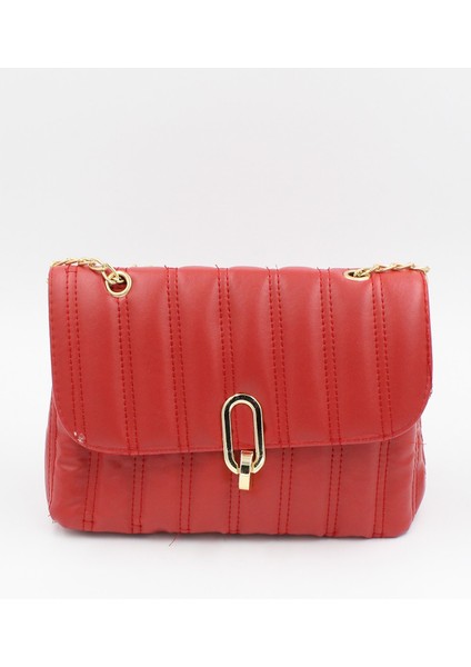 061 3500 Omuz Çantası Kırmızı Tek Ebat