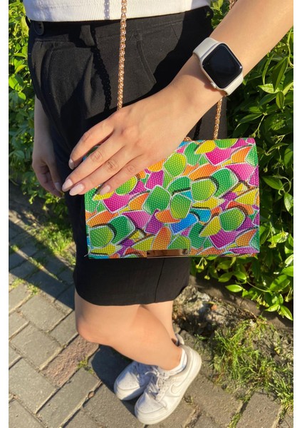 072 4800 Desenli Omuz Çanta Renkli Desenli Tek Ebat fiyatları