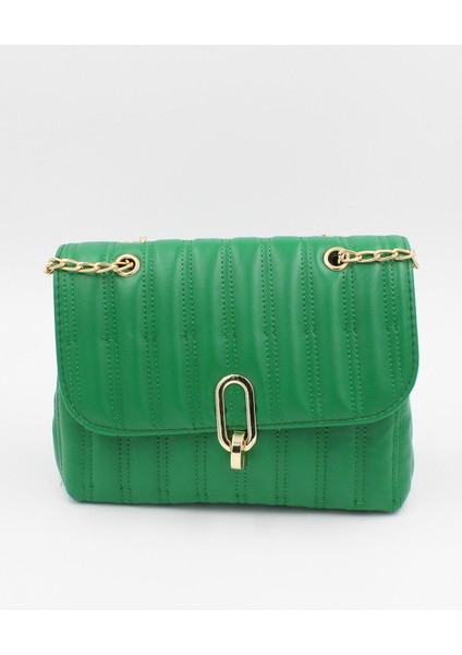 061 3500 Omuz Çantası Yeşil Tek Ebat