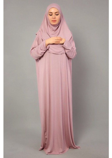 Mercan Tek Parça Pratik Namaz Elbisesi